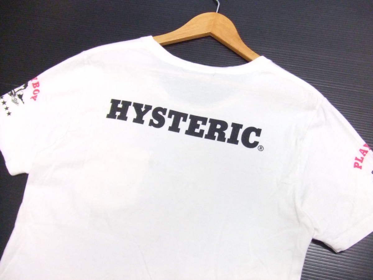 □HYSTERIC GLAMOUR□Tシャツ 白 Sサイズ プレイボーイ カバーガール 