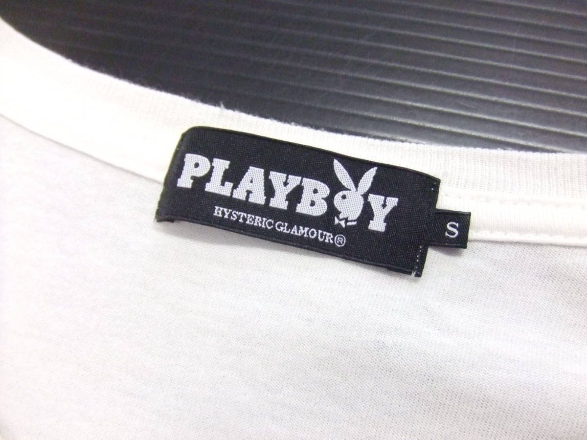 □HYSTERIC GLAMOUR□Tシャツ 白 Sサイズ プレイボーイ カバーガール 