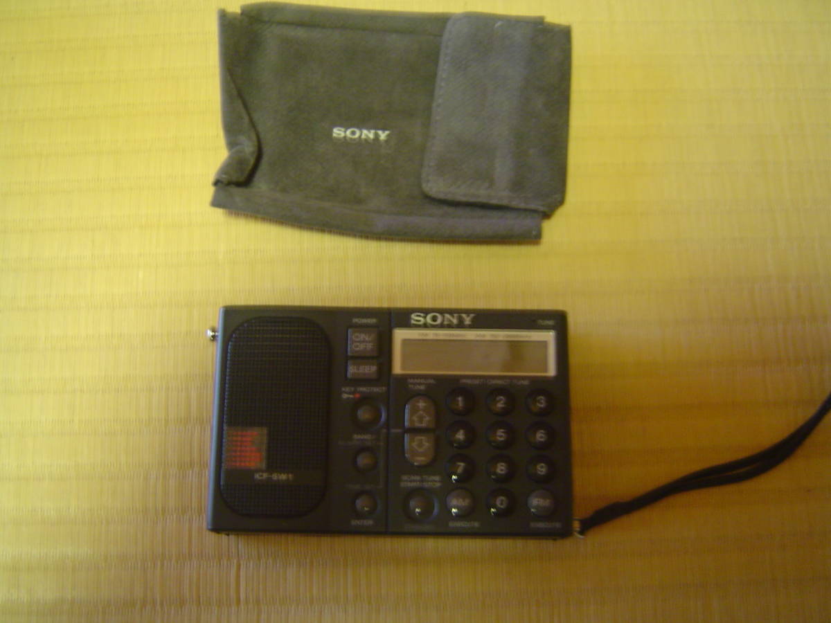 SONY ICF-SW1S 付属多数 フルセット級 BCL短波ラジオ ジャンク