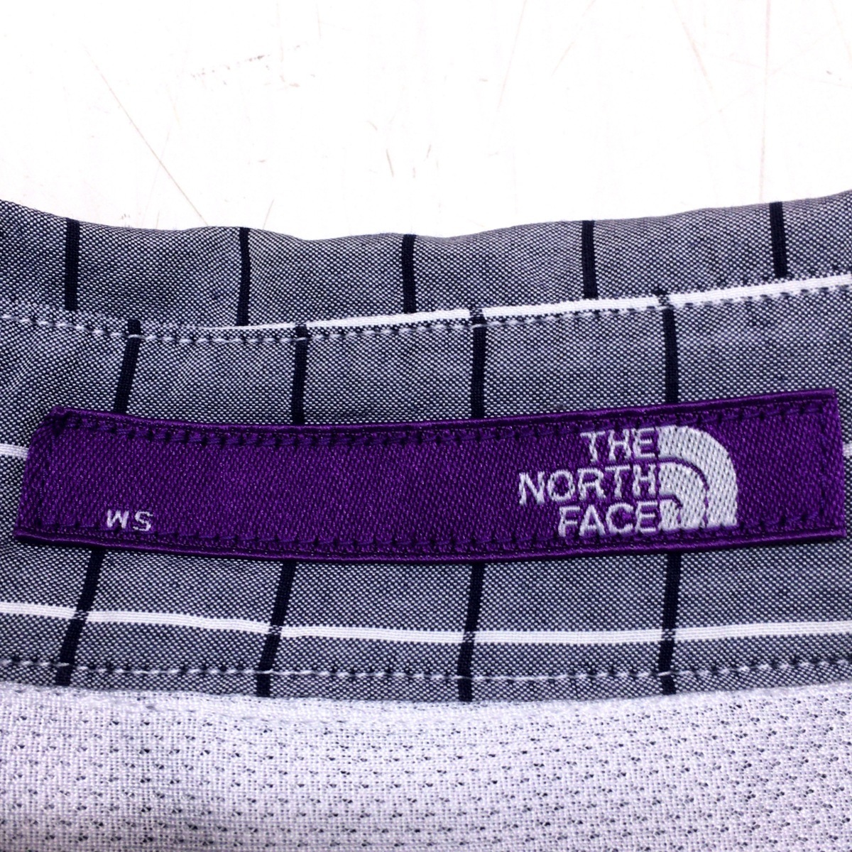 美品 THE NORTH FACE ノースフェイス パープルレーベル チェックシャツ 