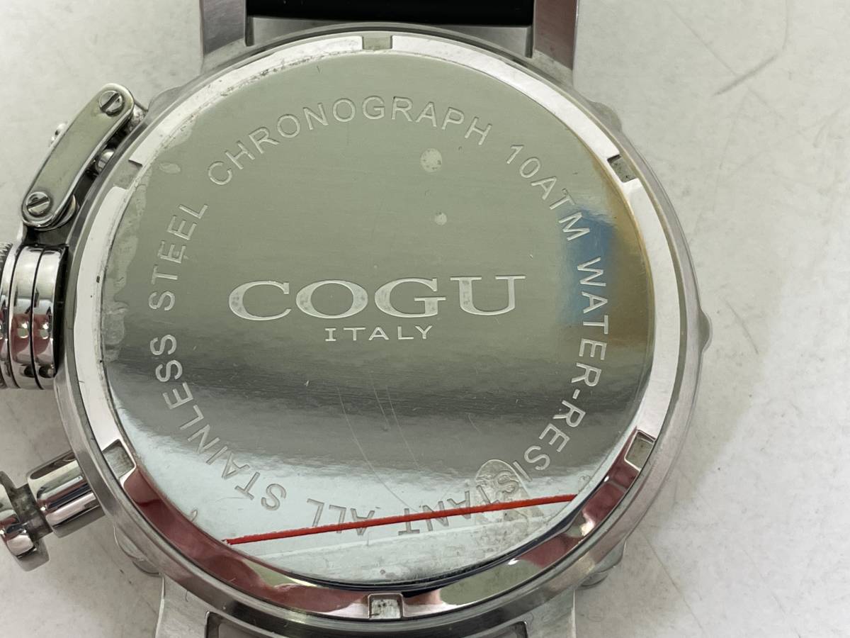 M0405-215 2849【1円スタート】腕時計 COGU コグ クロノグラフ CG-C61 