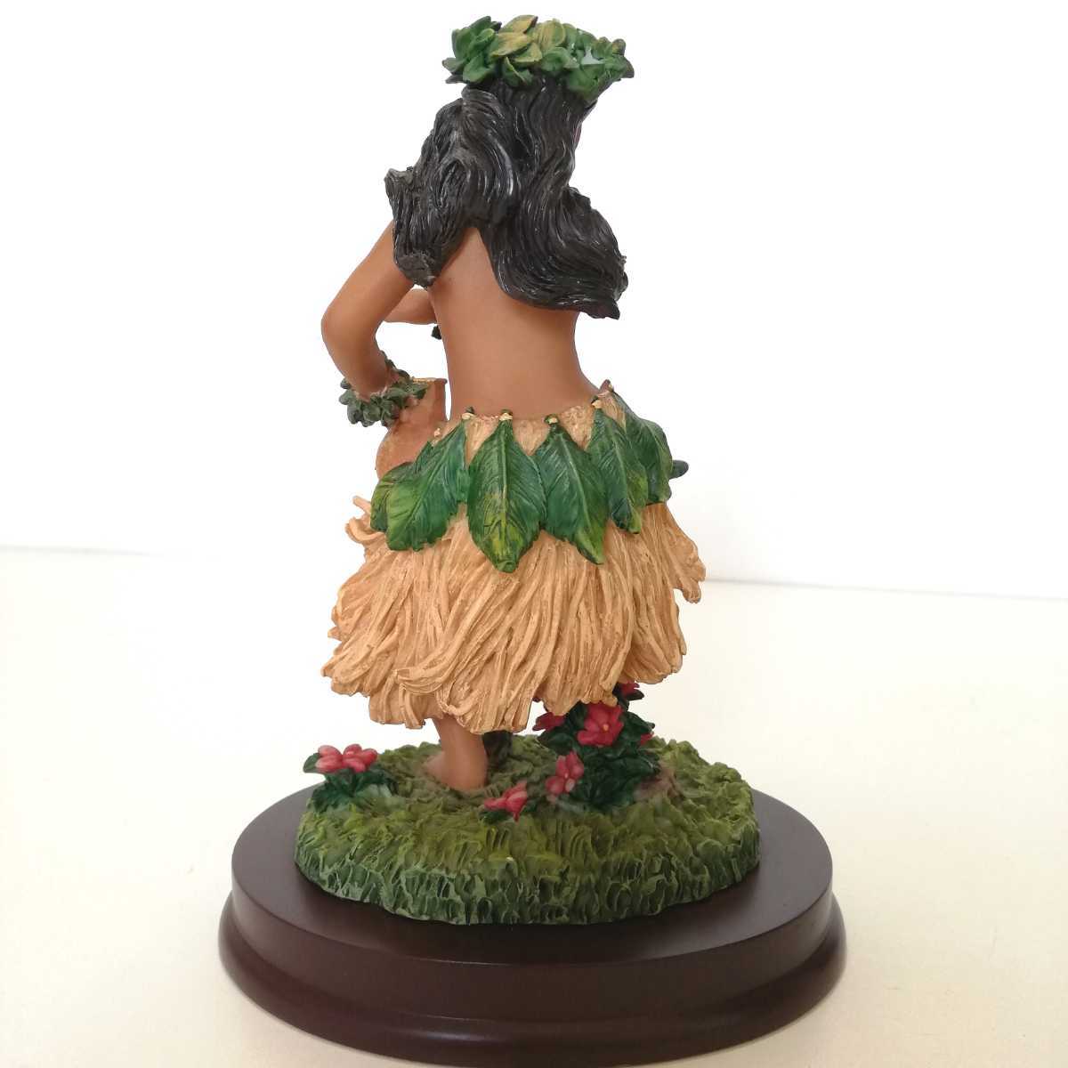 90s ALOHA HAWAII ハワイアン フラガール 樹脂人形置物 高さ19cm 
