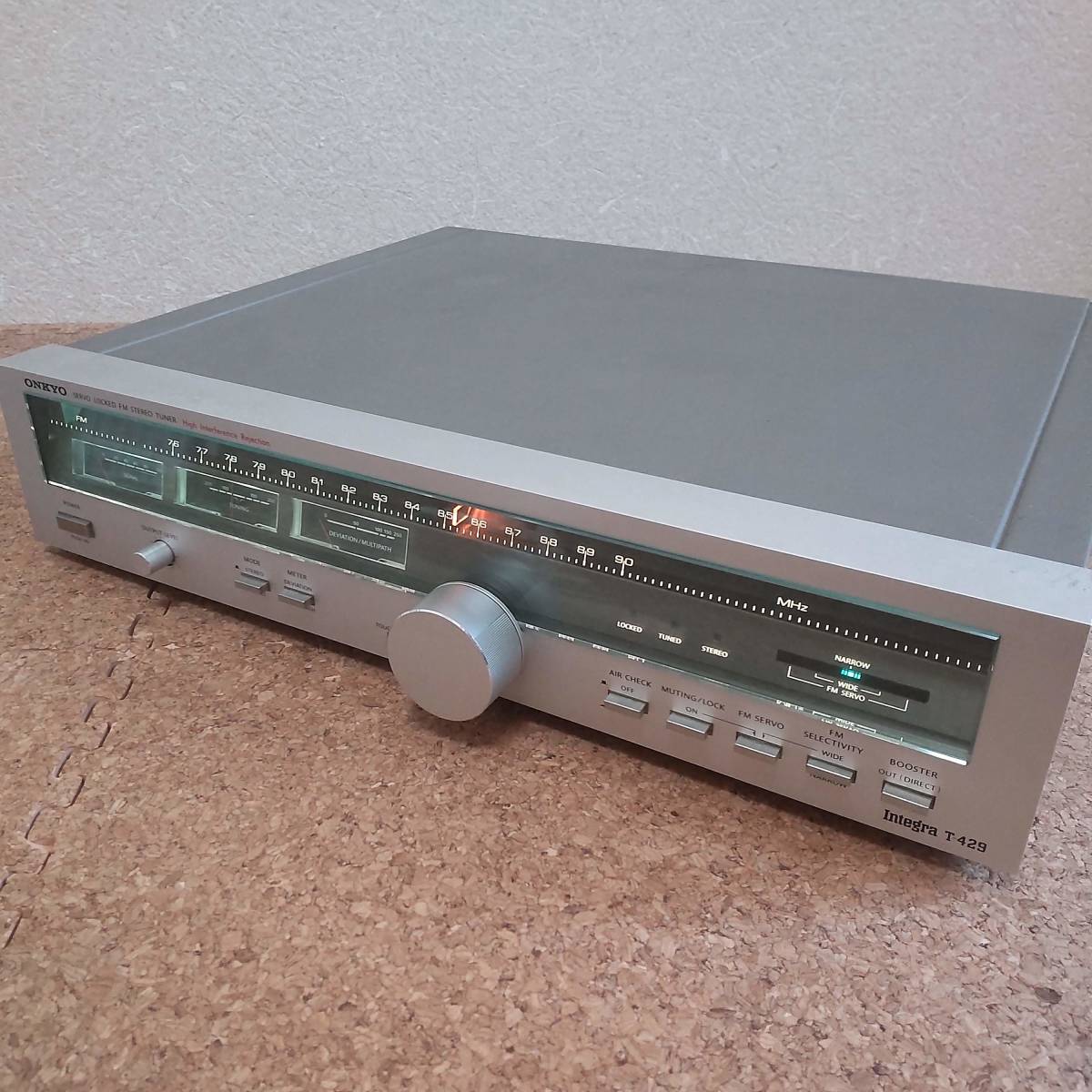 伍|オンキョー[ONKYO] Integra T-429 FMステレオチューナー 説明書付