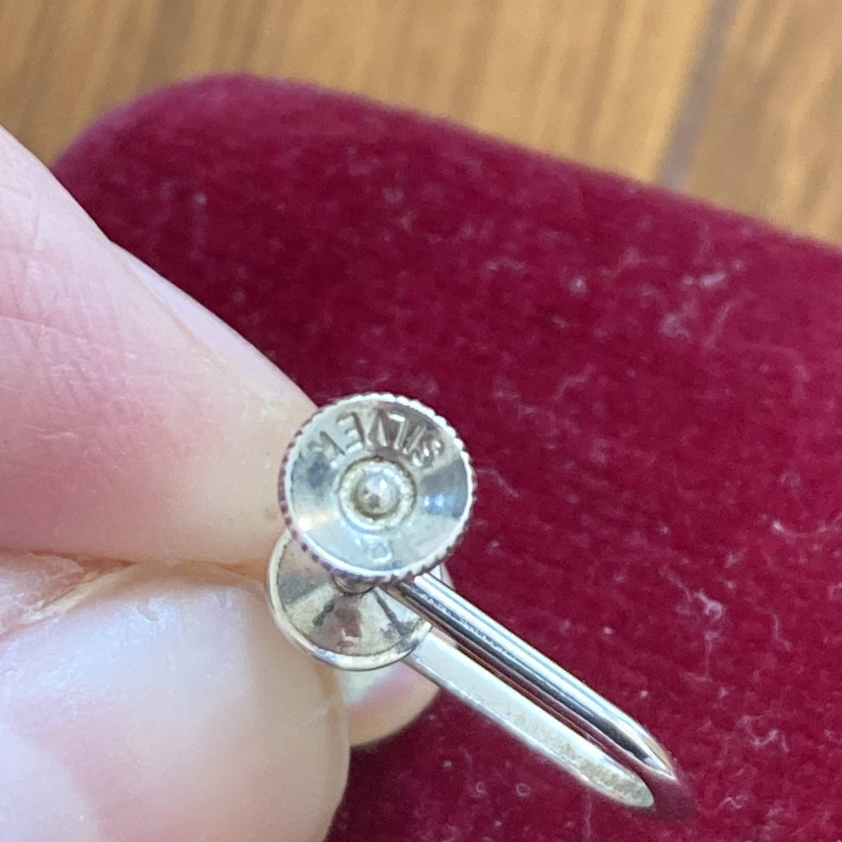 未使用 保管品 ミキモト パール イヤリング SILVER刻印あり パール約 