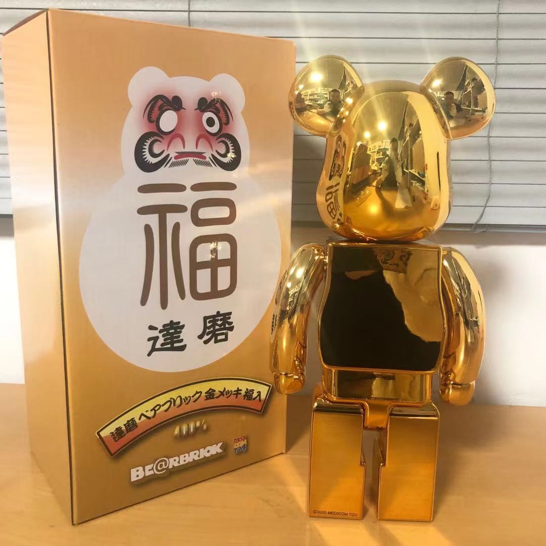 達磨 BE@RBRICK 金メッキ 福入 ベアブリック MEDICOM 400％ 400