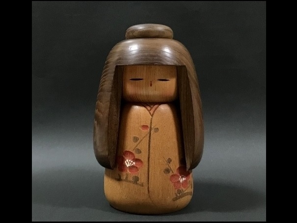 ☆レトロ 郷土玩具 竹田大介 創作こけし「童女」約17cm：伝統工芸