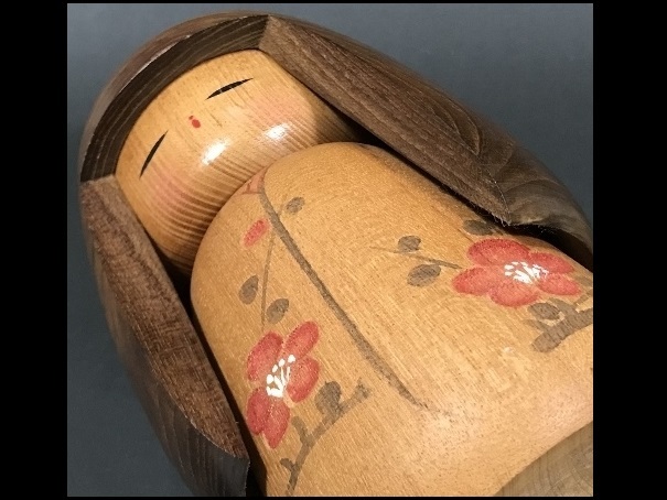 ☆レトロ 郷土玩具 竹田大介 創作こけし「童女」約17cm：伝統工芸