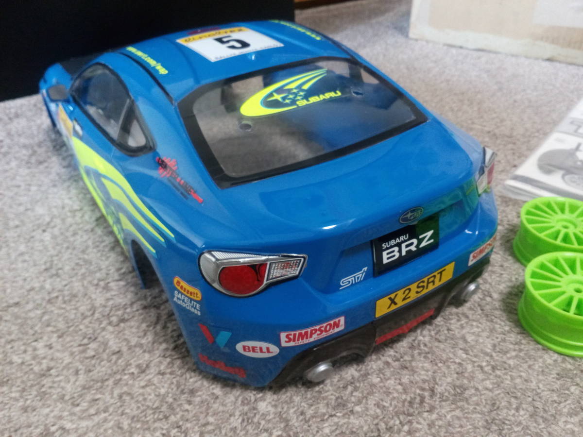 タミヤ製TA06フルベア仕様サーボ付き+スバルBRZボディー付き+ ホイール  