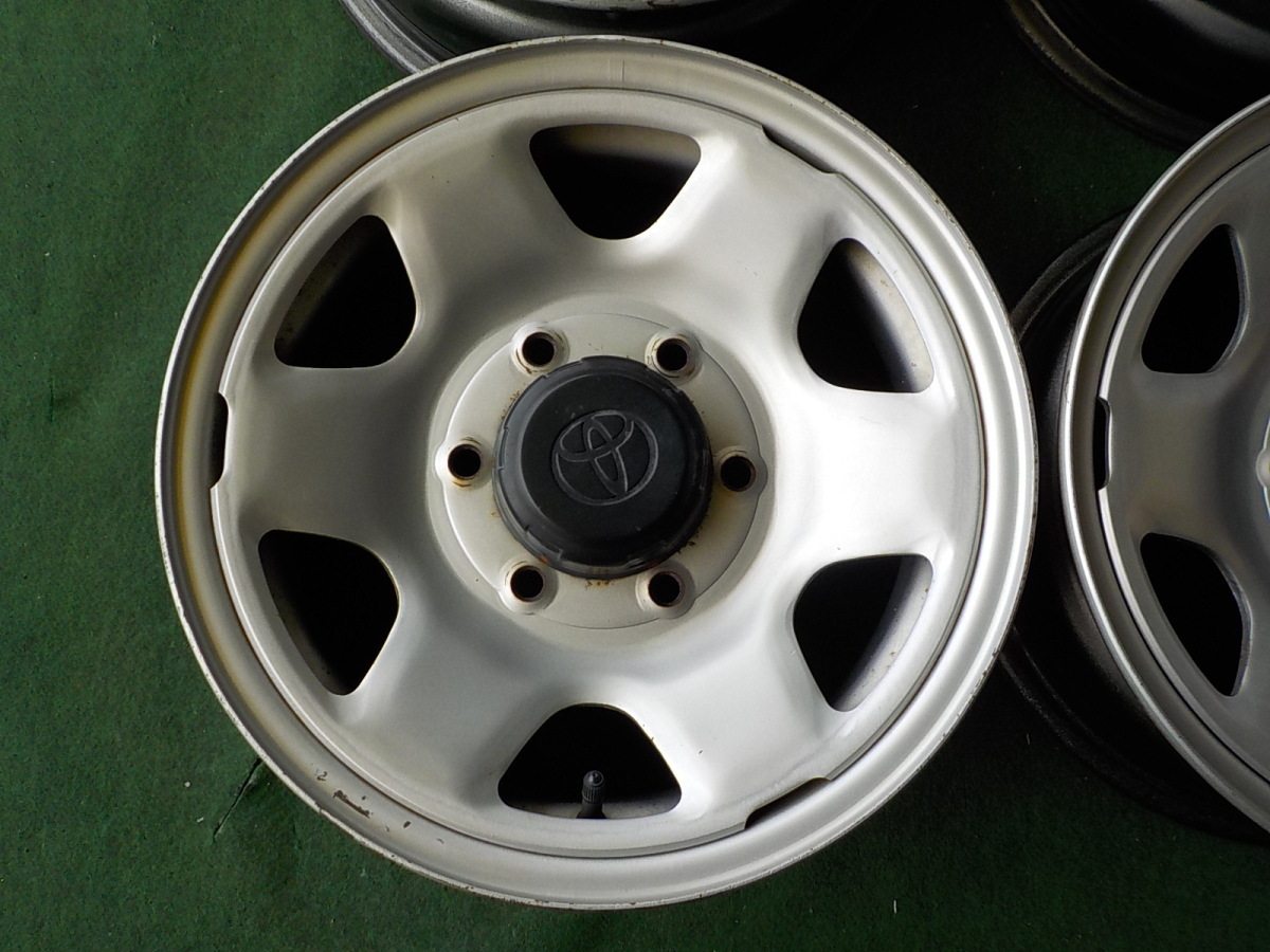 C15250 トヨタ １００系 ハイエース ４ＷＤ 純正 スチール ６Ｊ ＋３０ ノーマル戻し スタッドレス用 等 店頭取り付け可