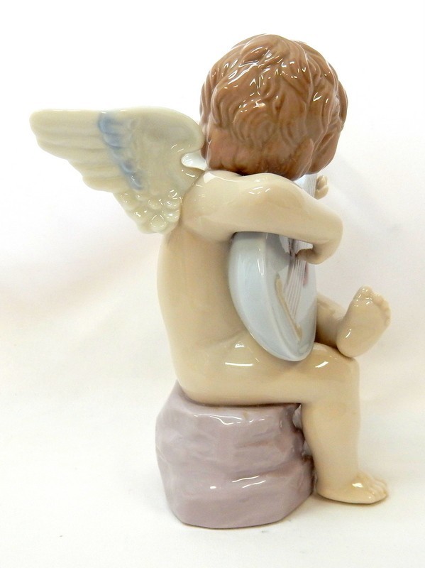 1円スタート フィギュリン LLADRO リヤドロ #6629 【天使のメロディ 