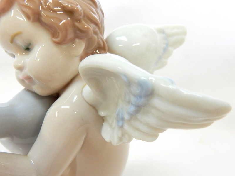 1円スタート フィギュリン LLADRO リヤドロ #6629 【天使のメロディ