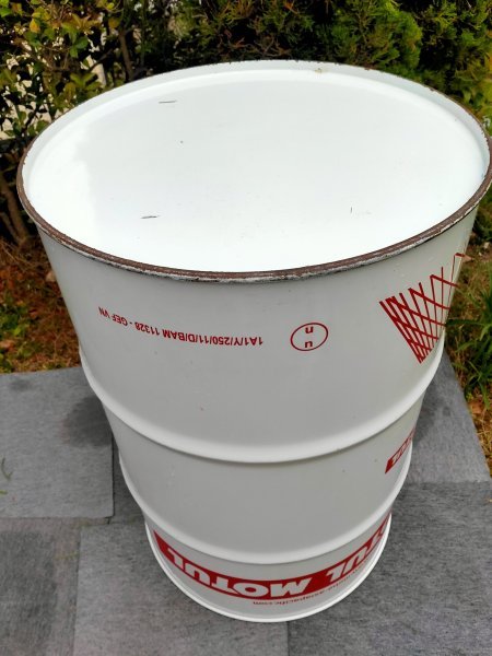 モチュール200l空ドラム 希少旧モデル！！MOTUL 200Lドラム缶 空ドラム 白◇モチュール 直径約