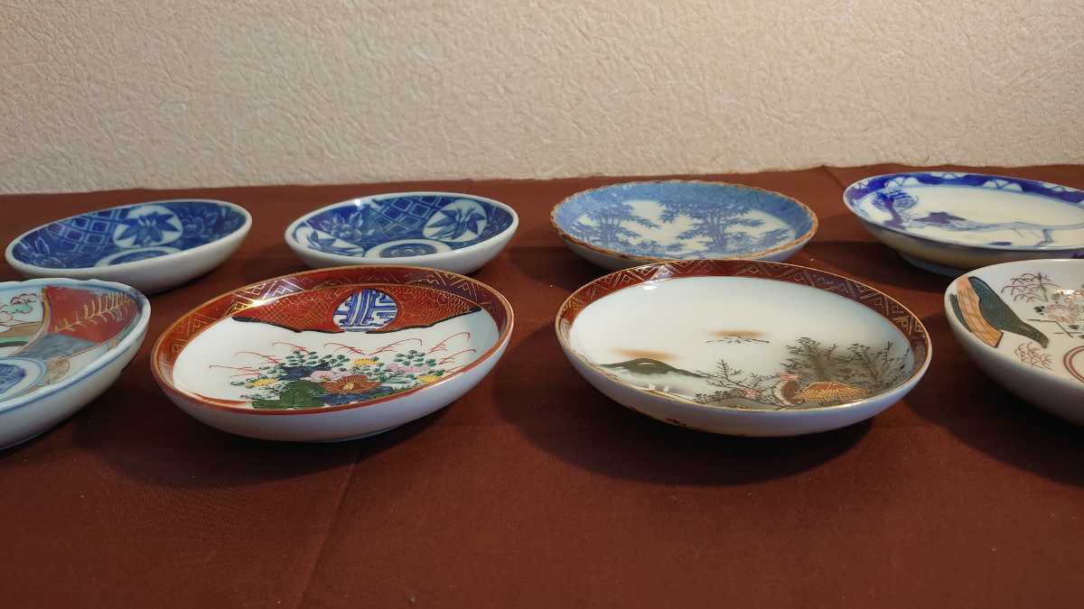 九谷焼 伊万里 古九谷 古伊万里 小皿 豆皿 色絵 金彩 染付