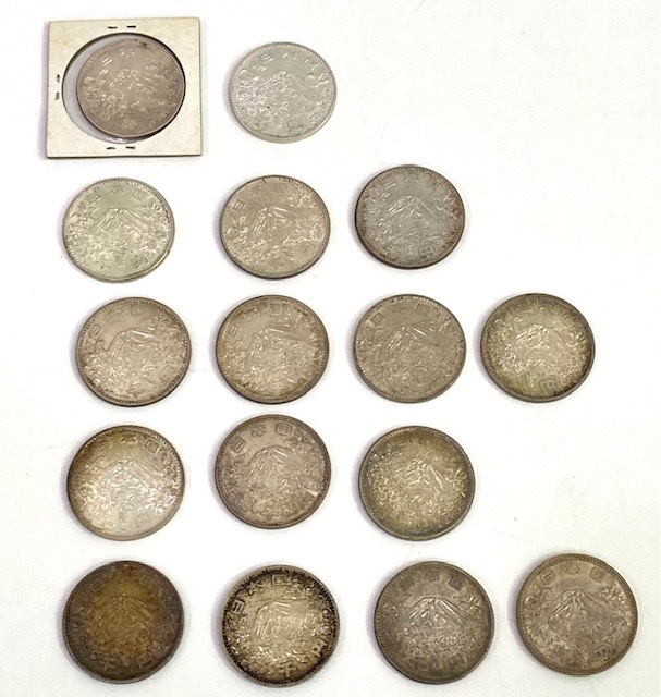 1964年 おまとめ 銀貨 東京オリンピック記念 16枚 1000円 #13037 鳳凰