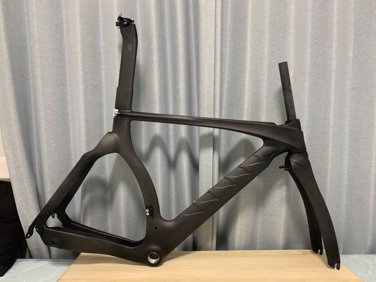 新品未組立 カーボンフレームセット TTバイク用 サイズ51(ロードバイク 