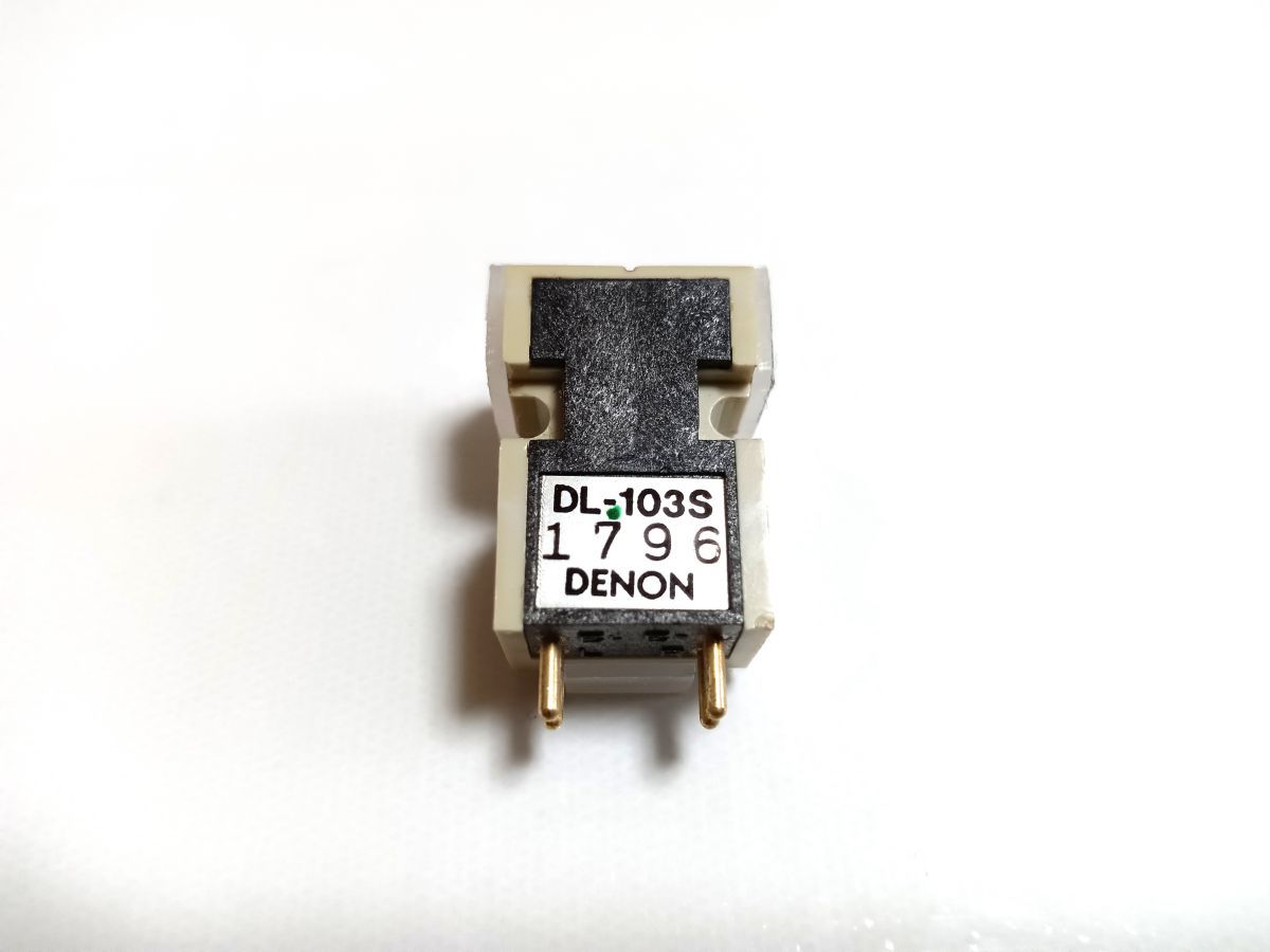 DENON DL-103S 動作品 MC カートリッジ 針カバー付き レコード 