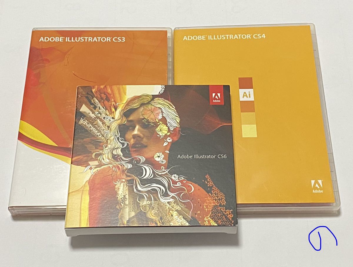 ジャンク】Adobe Illustrator CS6 Mac版 アップグレード版+(CS4UG版 