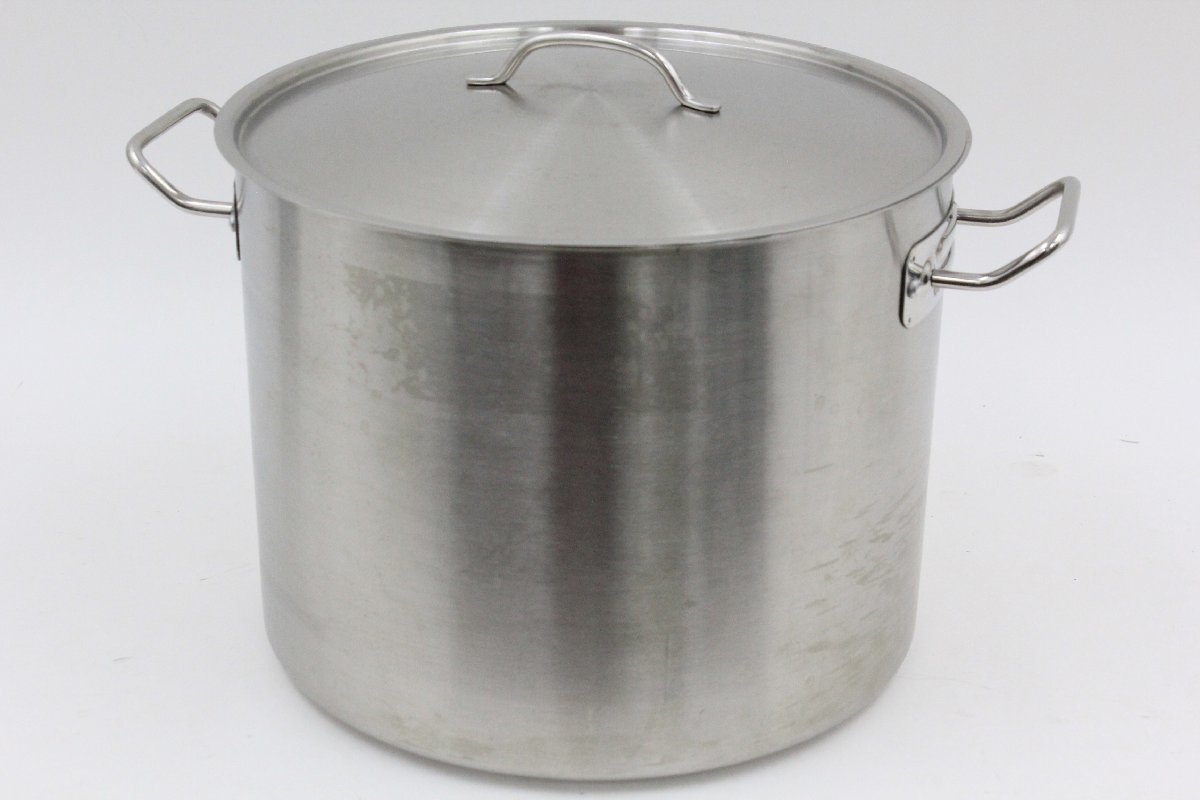 新品，定番人気 寸胴鍋 ステンレス 直径33.8cm&times;高さ26cm 厨房機器 店舗用品 A4280(寸胴鍋)｜売買されたオークション情報、yahooの商品情報をアーカイブ公開 - オークファン 寸胴鍋