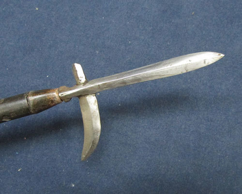 江戸期 長さ137.5cm 片鎌槍 くノ一忍者用 忍者道具 江戸玩具 武器装具 検 日本刀太刀甲冑鍔刀剣武具忍者刀装具短刀本身おもちゃ(鍔、刀 ...