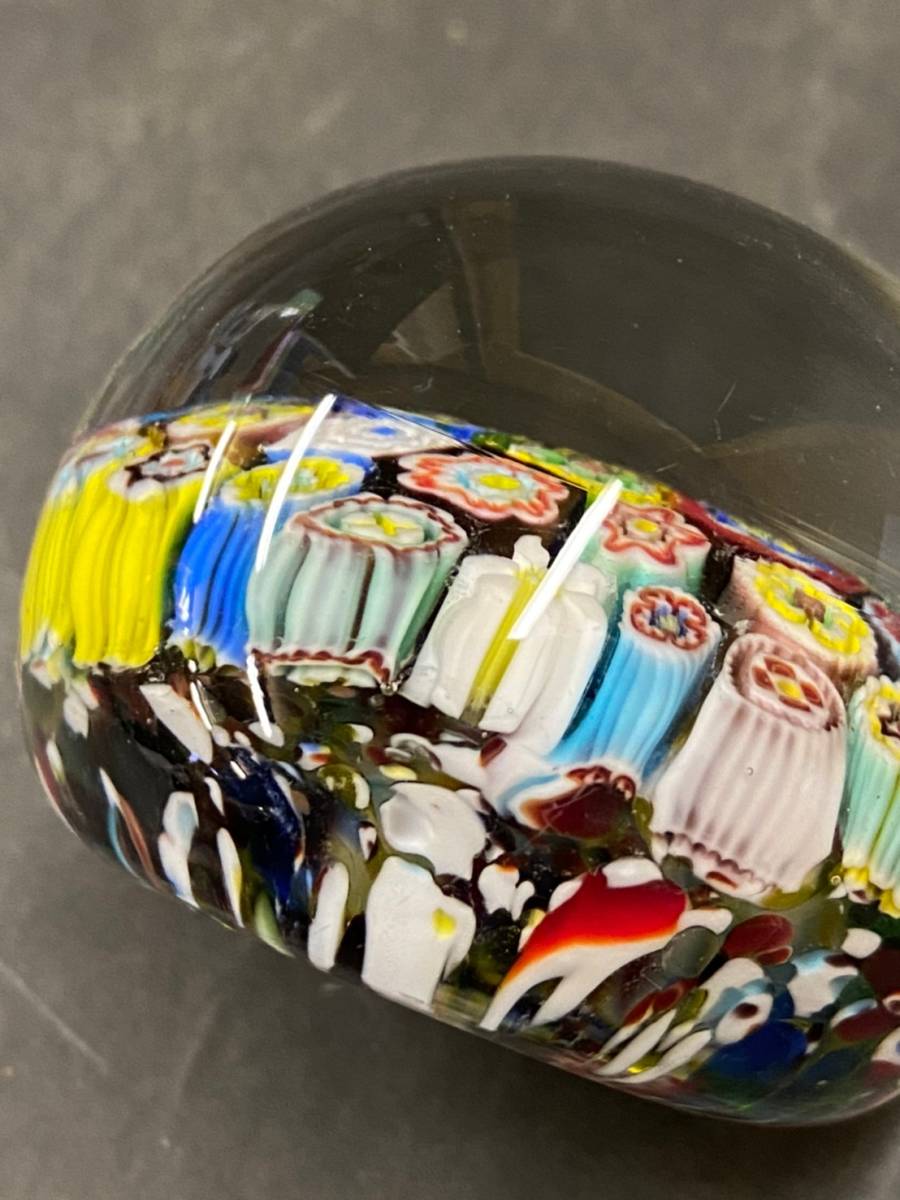 MURANO ムラノ ガラス ミルフィオリ ペーパーウェイト MADE IN ITALY