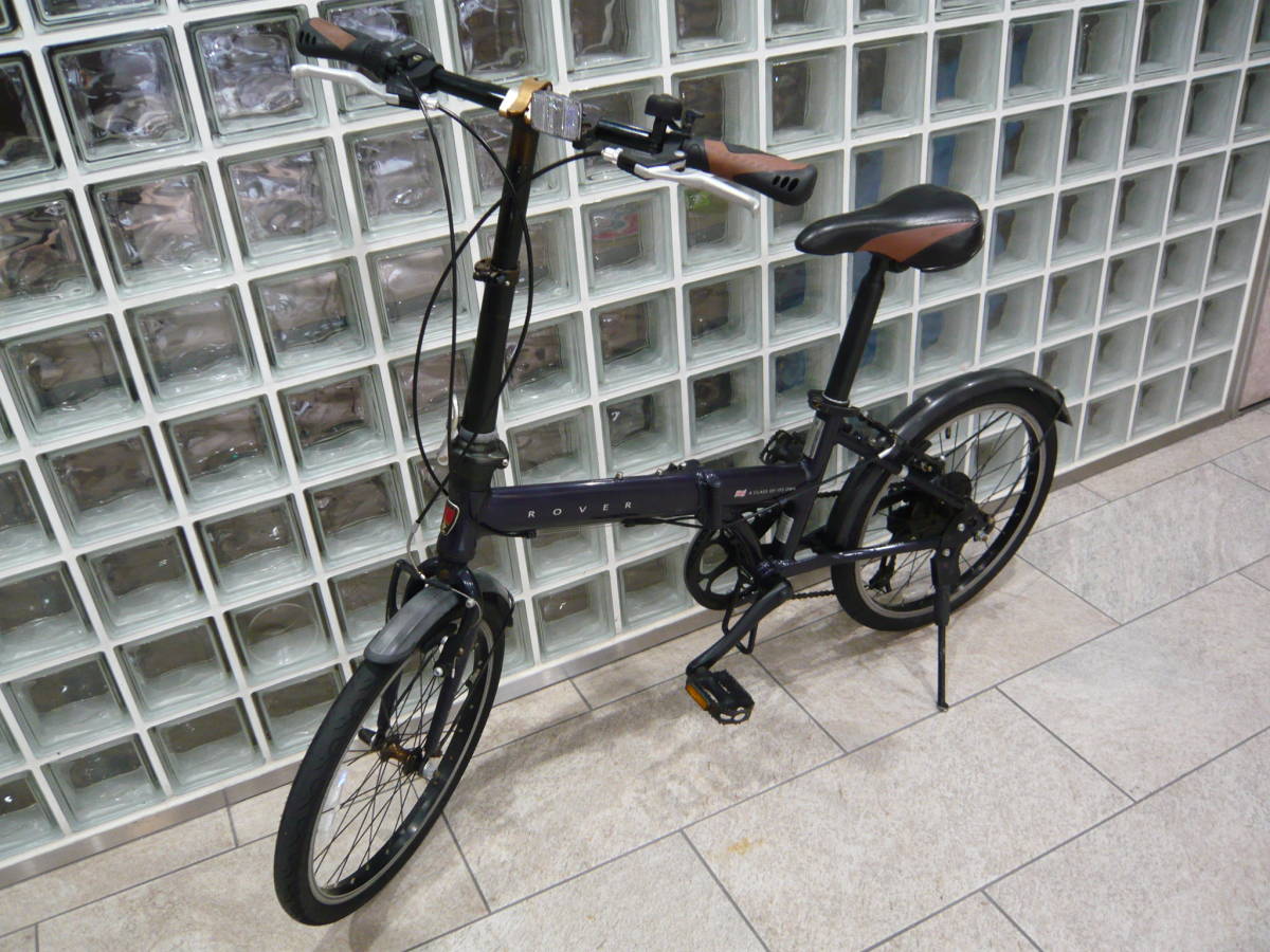  ローバー ROVER 折り畳み 自転車 ２０インチ SHIMANO 外装７段変速 紺 軽量アルミボディ(20インチ～)｜売買されたオークション情報、yahooの商品情報をアーカイブ公開 - オークファン 20インチ～
