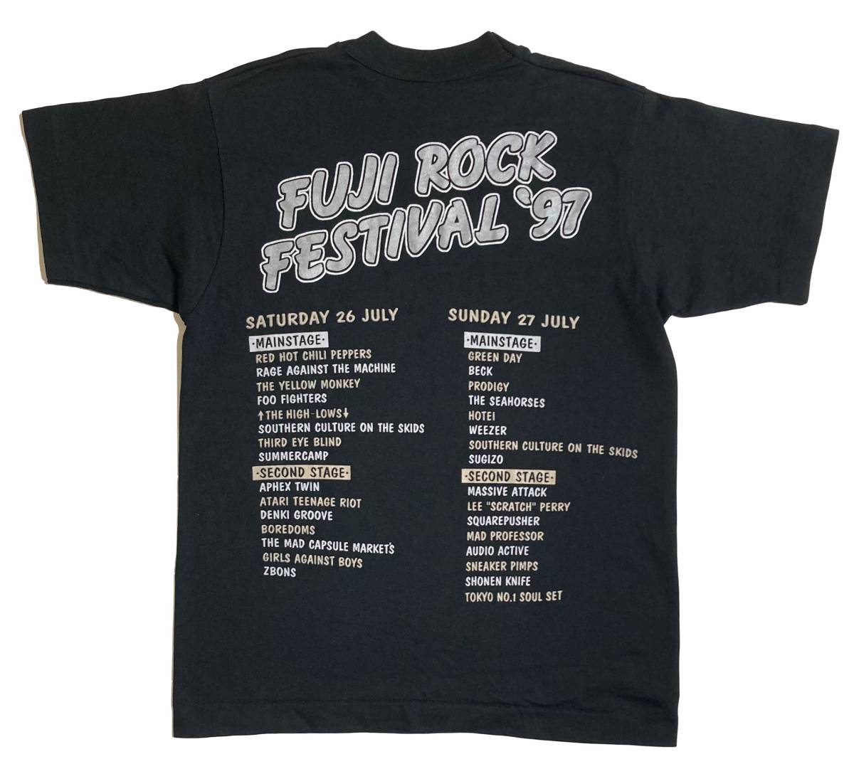 第1回 FUJI ROCK FESTIVAL 97 フジロック フェスティバル Tシャツ 1997