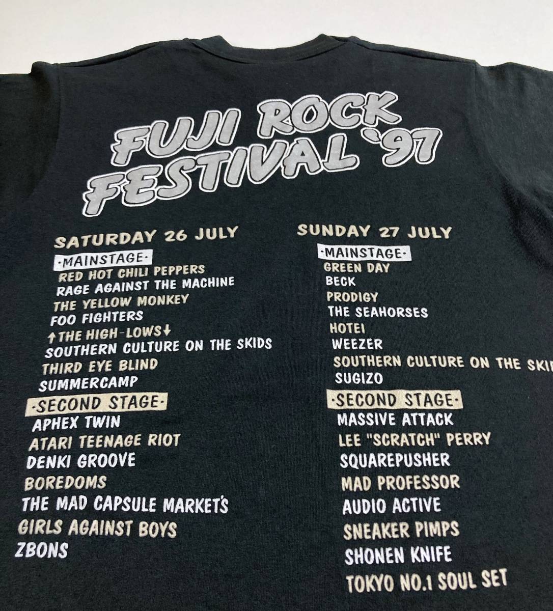 第1回 FUJI ROCK FESTIVAL 97 フジロック フェスティバル Tシャツ 1997