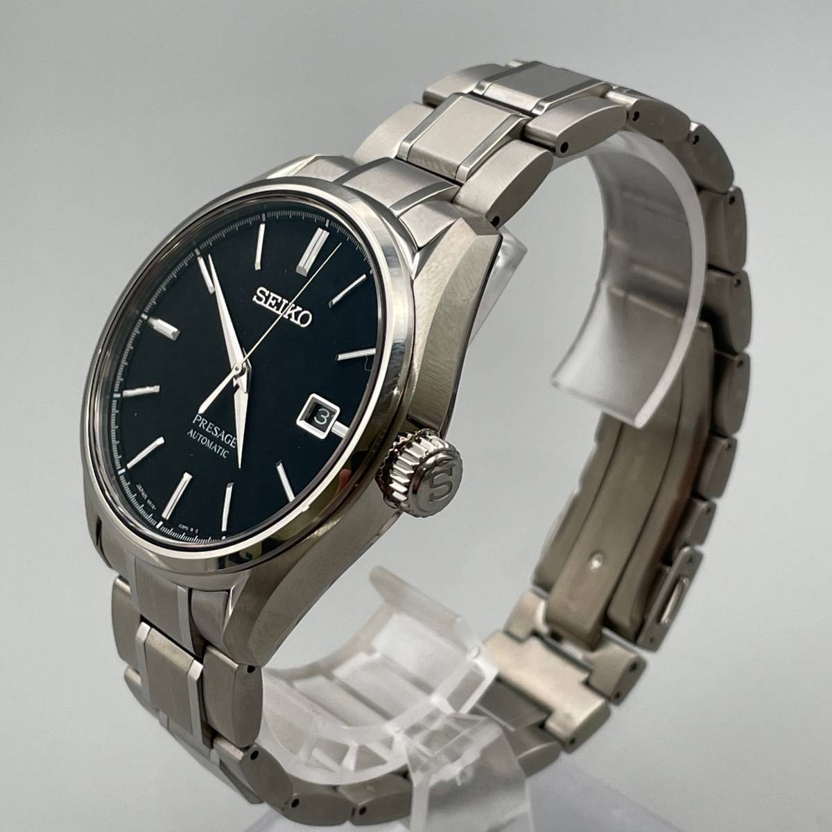 SARX057 セイコー 腕時計 SEIKO メンズ 中古 | Presage 黒 チタン 