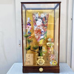 大型 羽子板 飾り オルゴール お正月 縁起物 置物18号 和風 レトロ