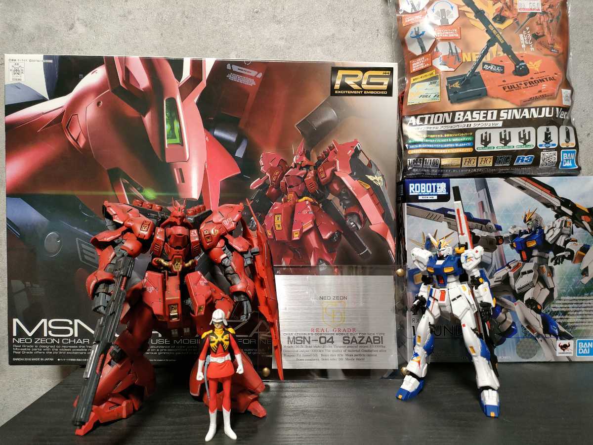 ROBOT魂 RX-93ff ν ガンダム ららぽーと福岡 RG MSN-04SAZABI 