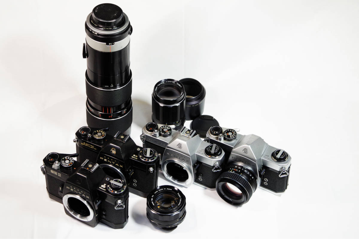 ペンタックス SPF black Super Takumar55mm F1.8 PENTAX M42カメラ