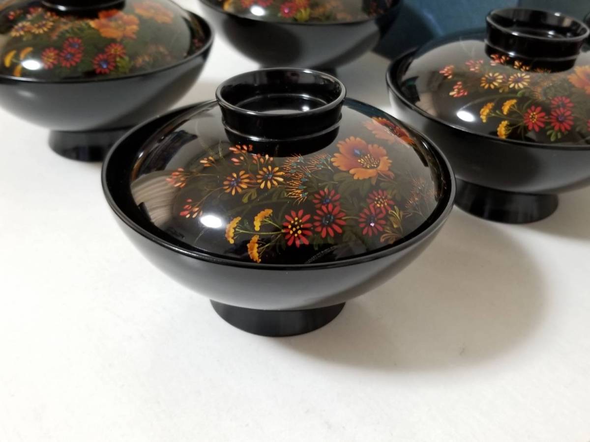 八雲塗 漆器 吸物椀 未使用！5セット アンティーク(椀)｜売買された