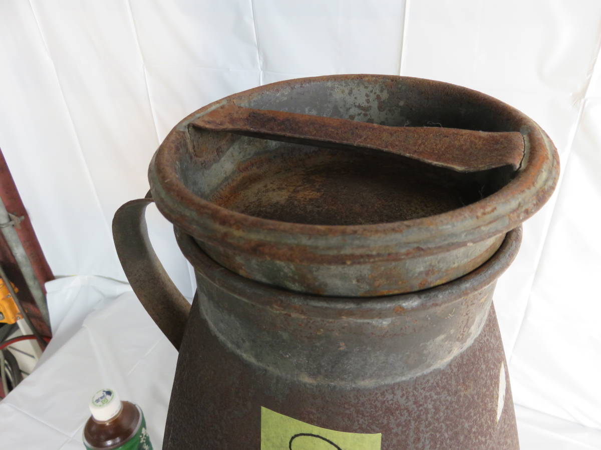 ミルク缶 アンティーク牛乳缶 古道具 オブジェ 酪農道具 傘立て 
