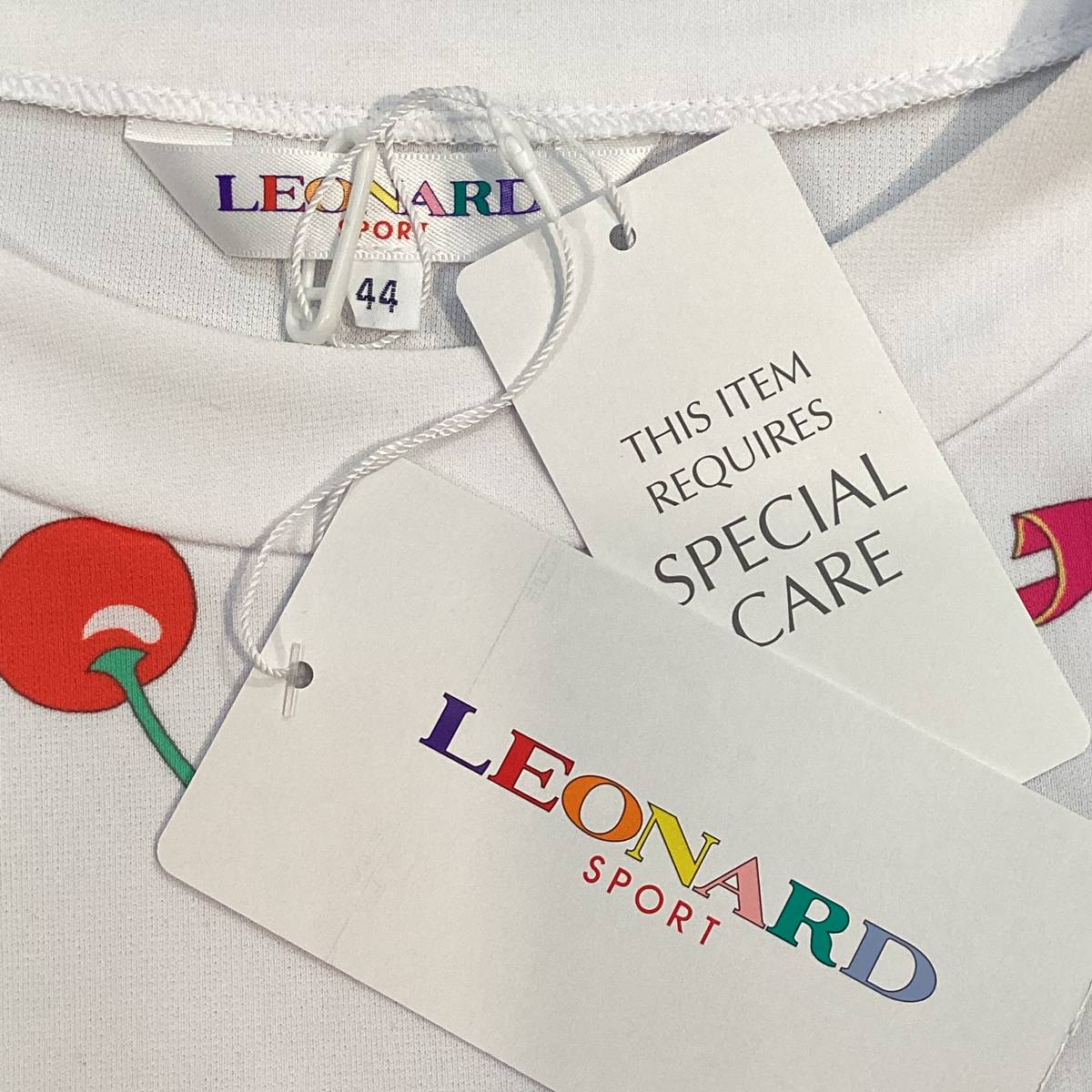 LEONARD レオナール スポーツ チュニック 白 44 レオナールスポーツ