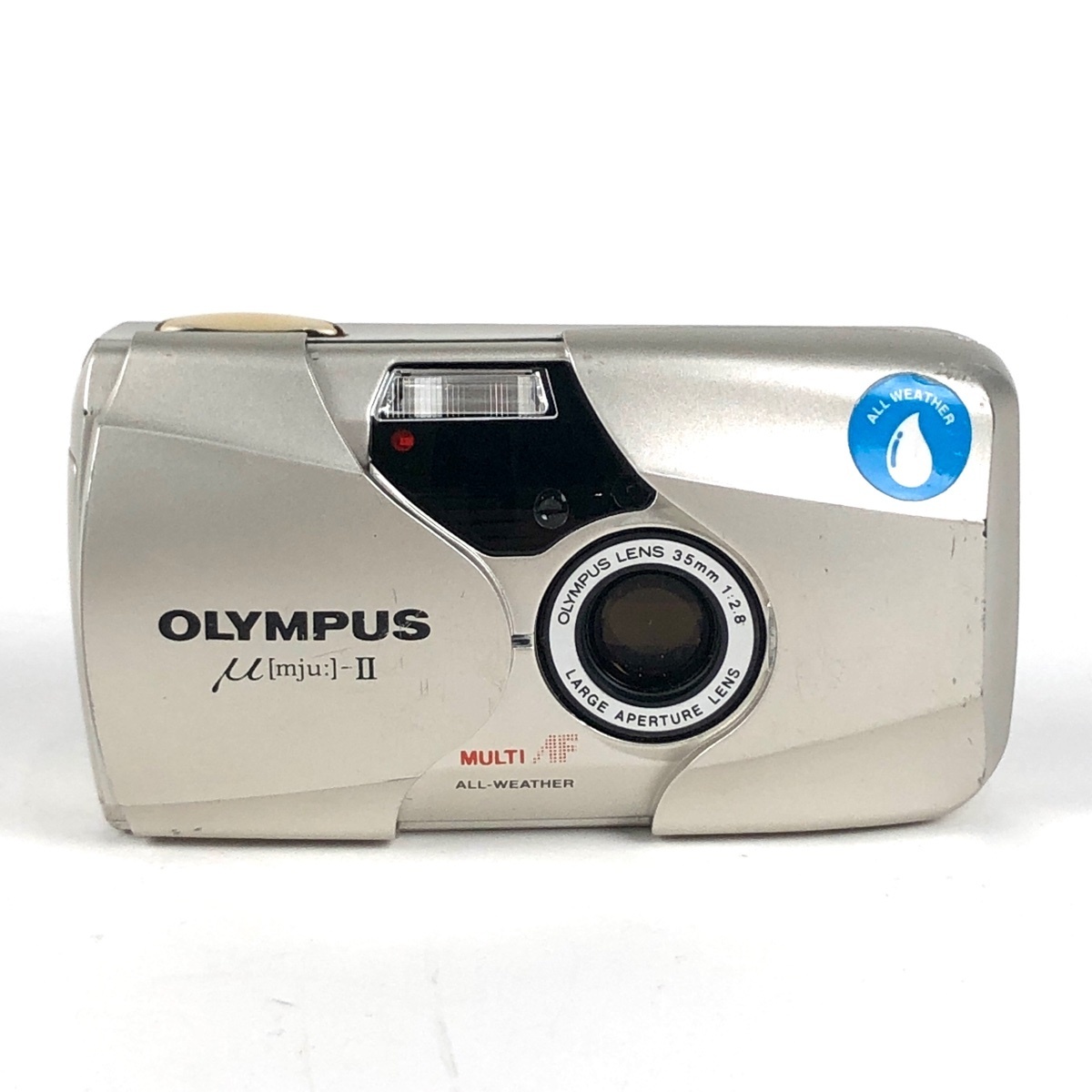 オリンパス OLYMPUS μ mju: II ミュー 2 シルバー フィルム コンパクト ...