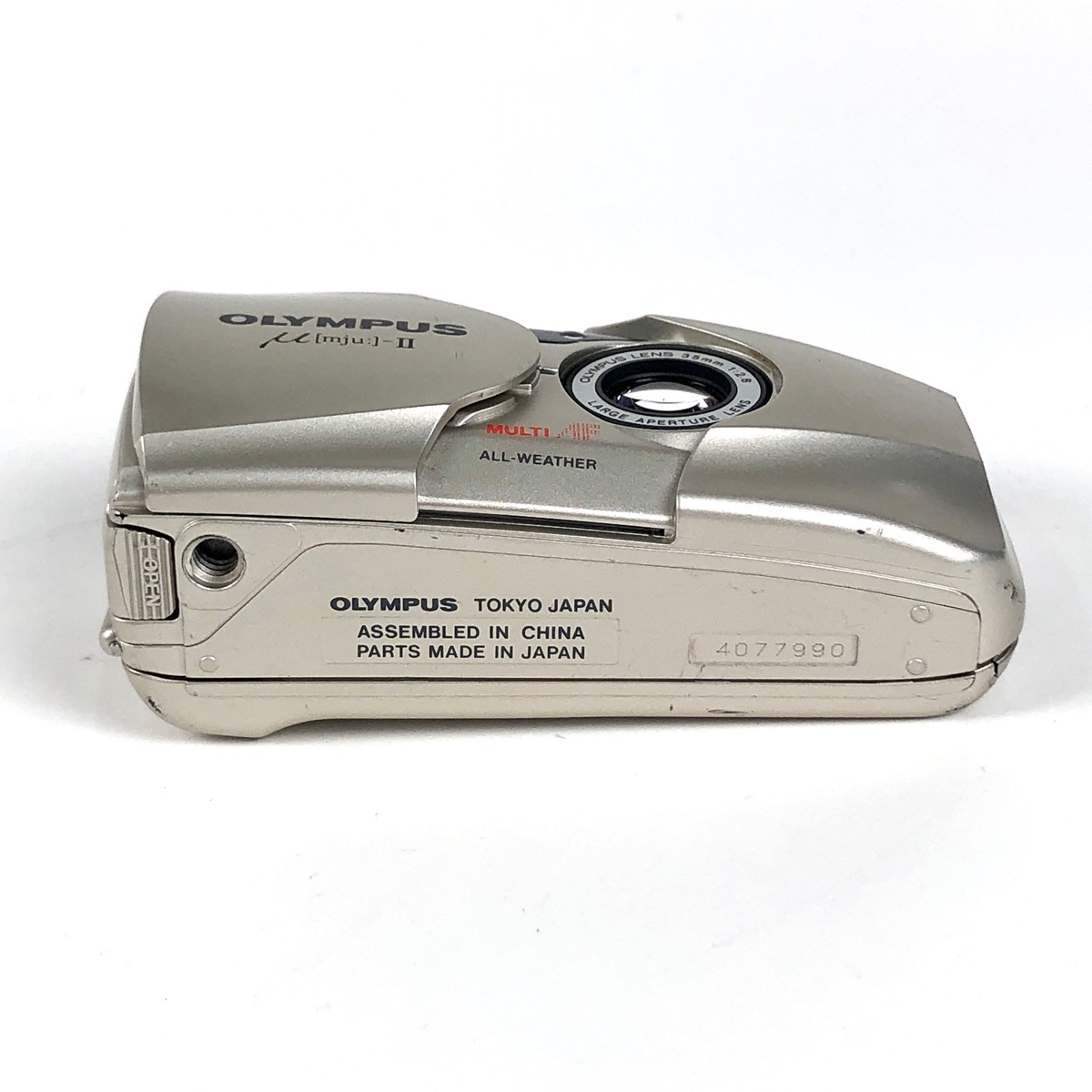 オリンパス OLYMPUS μ mju: II ミュー 2 シルバー フィルム コンパクト ...