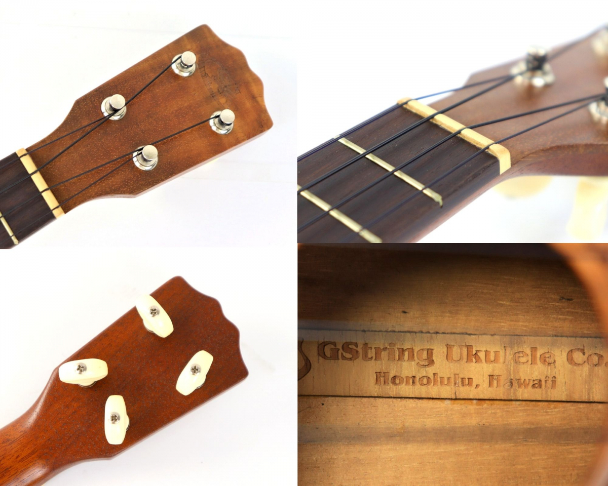 GString Ukulele ウクレレ ハードケース付 ハイビスカス 弦楽器 楽器 