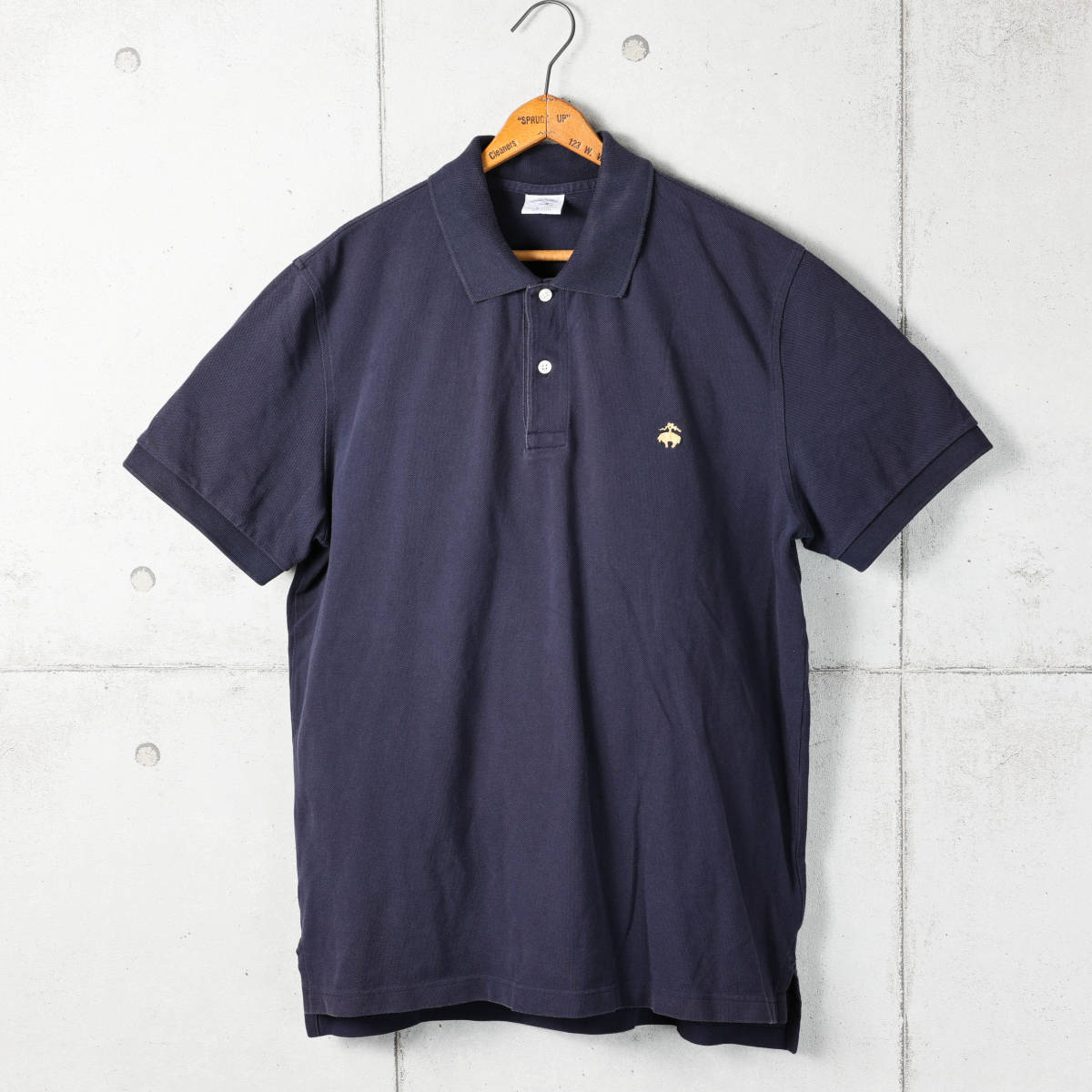 BrooksBrothersブルックスブラザーズ◇鹿の子ポロシャツ◇ネイビー 