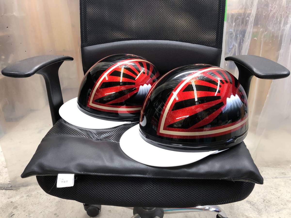 コルク半 カスタム 富士日章 3つボタン ホワイトグラデーション ラメ  