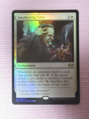  mtg foil 英語版 RNA 息詰まる徴税/Smothering Tithe 1枚ま(白)｜売買されたオークション情報、yahooの商品情報をアーカイブ公開 - オークファン Foilカード