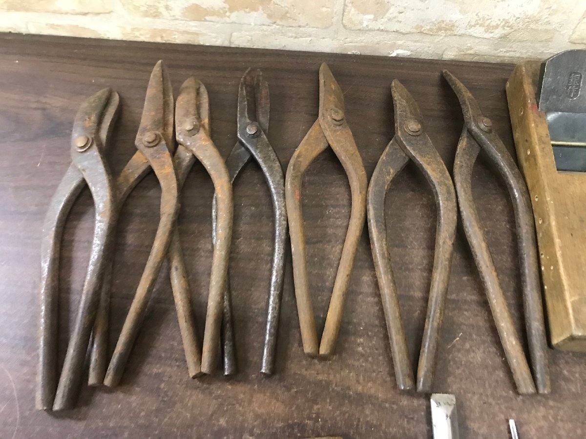 ☆中古品☆ 大工道具 まとめ 鑿 鉋 のこぎり 源 玄翁 鋏 千吉 吉光