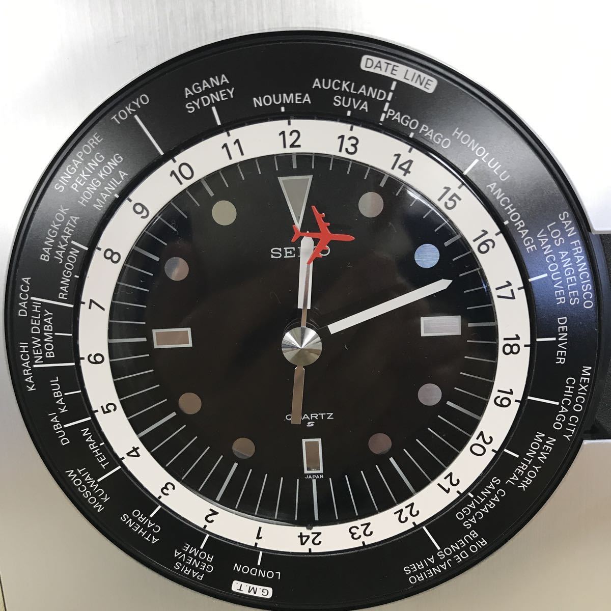 B0414 希少 レア 動作確認済み SEIKO セイコー クオーツクロック 世界 