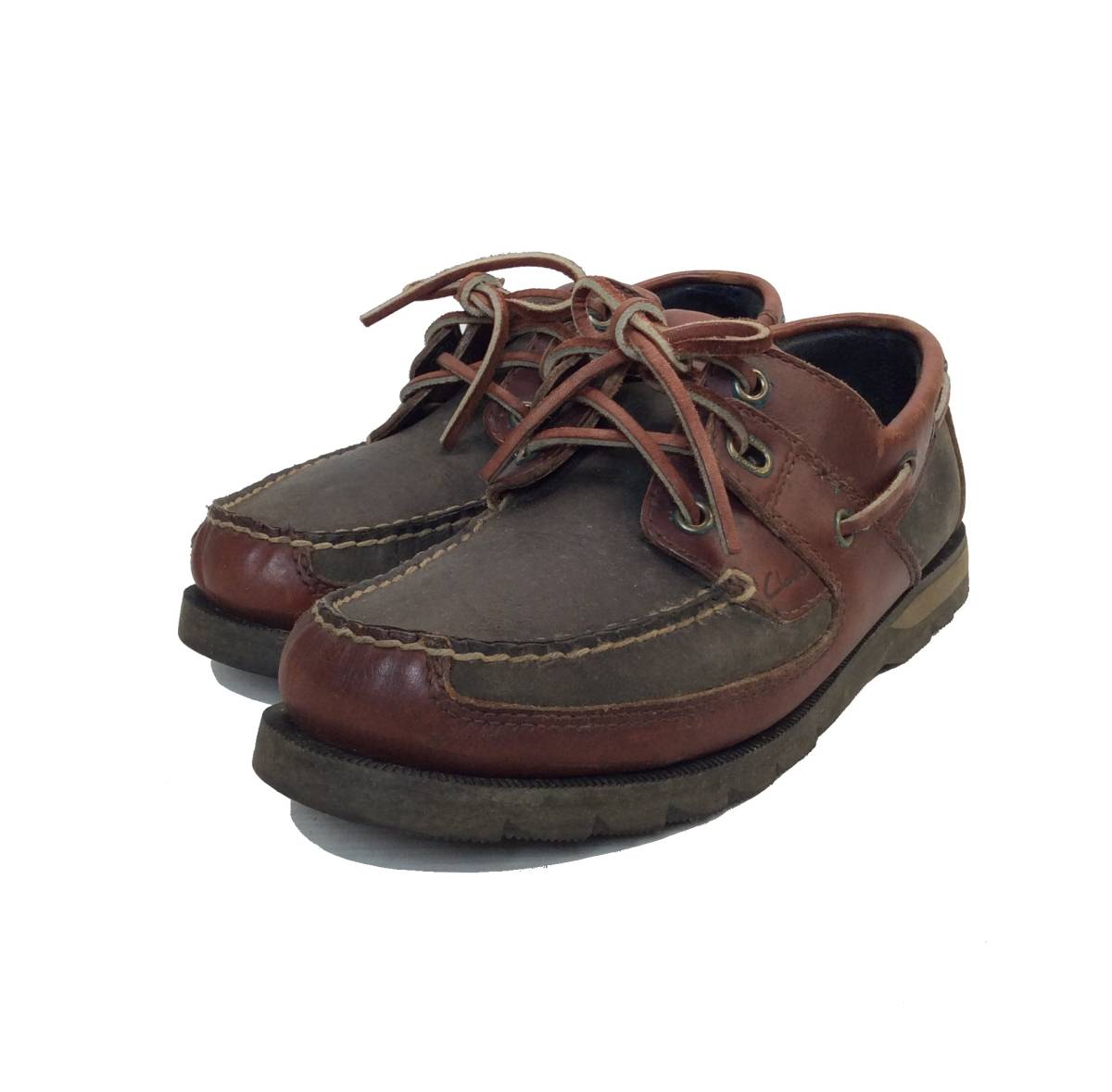 【新作】 Clarks クラークス デッキシューズ モカシン レザー ブーツ US8 26cm位 ダークグリーン系&times;ブラウン メンズ(8インチ)｜売買されたオークション情報、yahooの商品情報をアーカイブ公開 - オーク 8インチ