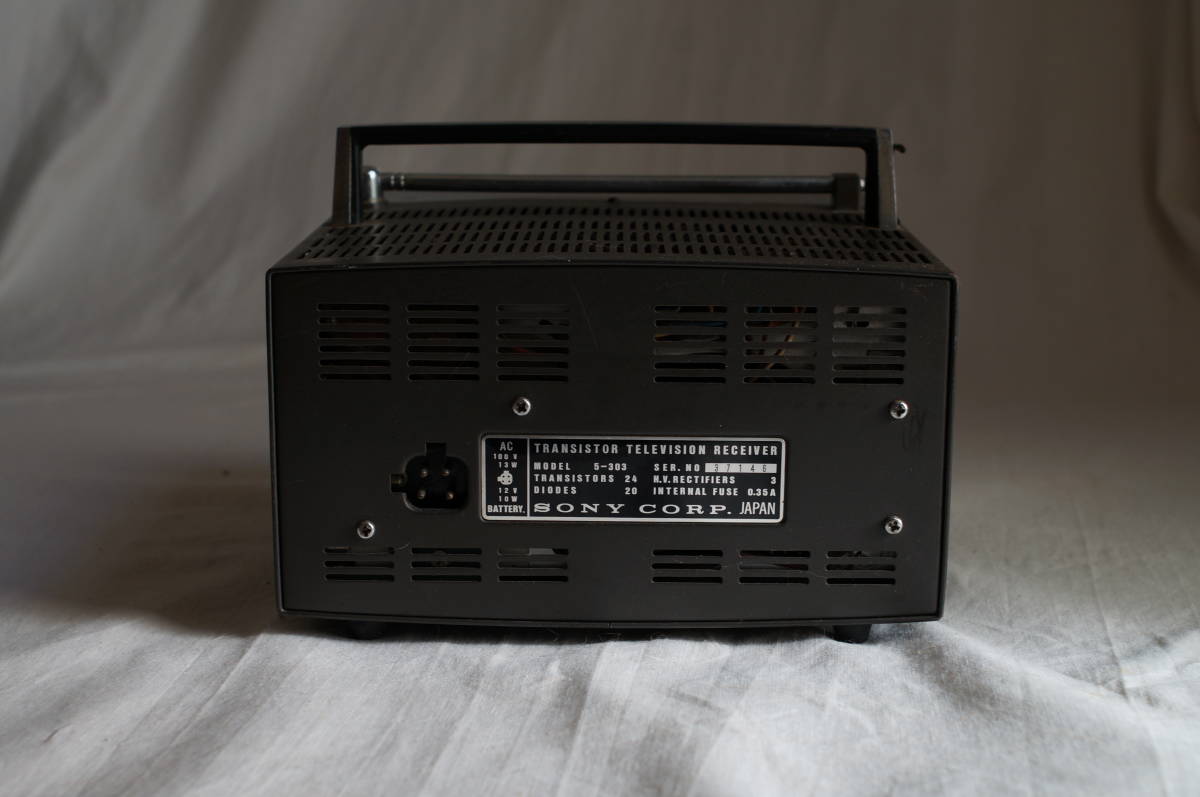  ●sony 5-303 ソニー トランジスタテレビ ジャンク ヴィンテージ アンティーク_9