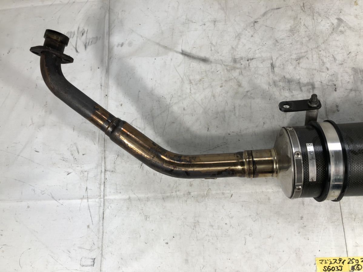 中古・社外】ヤマハ マジェスティ250 2/C ビームス カーボン マフラー