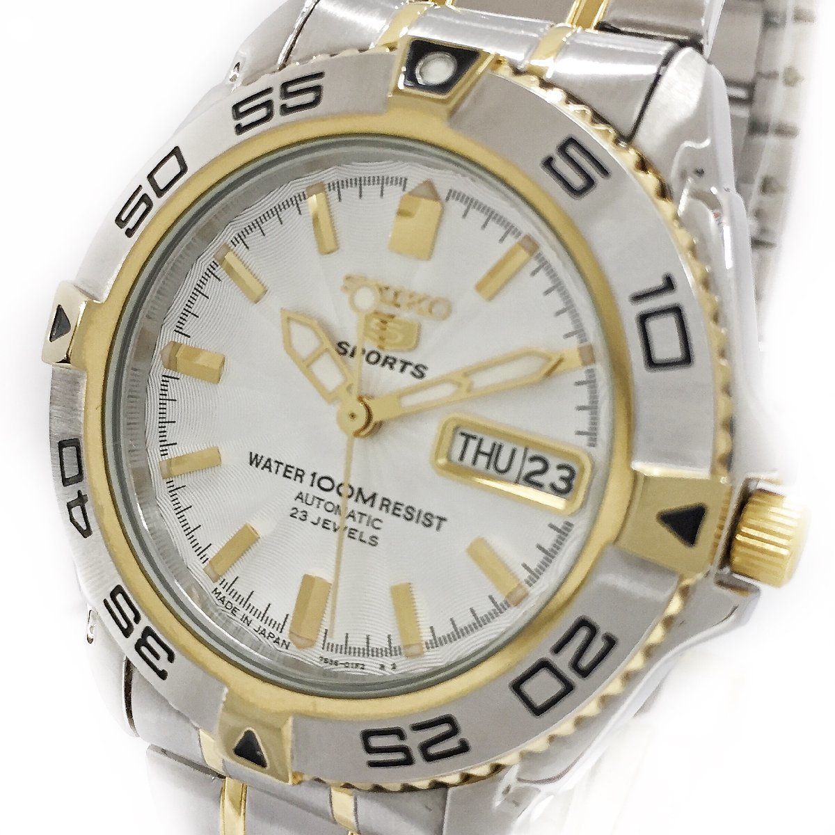 セイコー SEIKO 裏スケ 0 腕時計 自動巻き ファイブ SPORTS 自動 