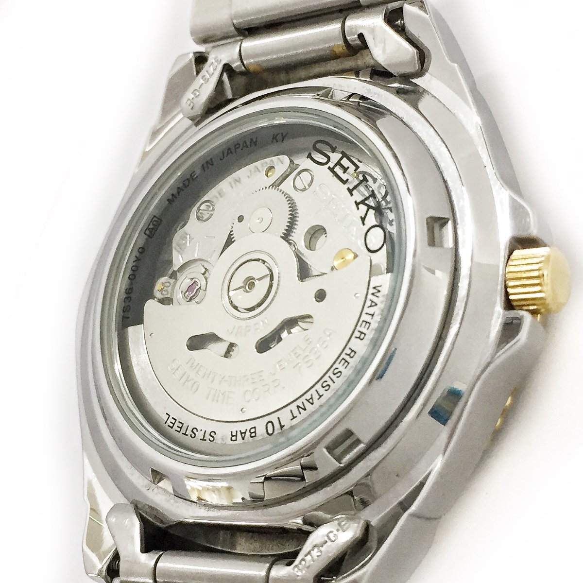セイコー SEIKO 裏スケ 0 腕時計 自動巻き ファイブ SPORTS 自動 