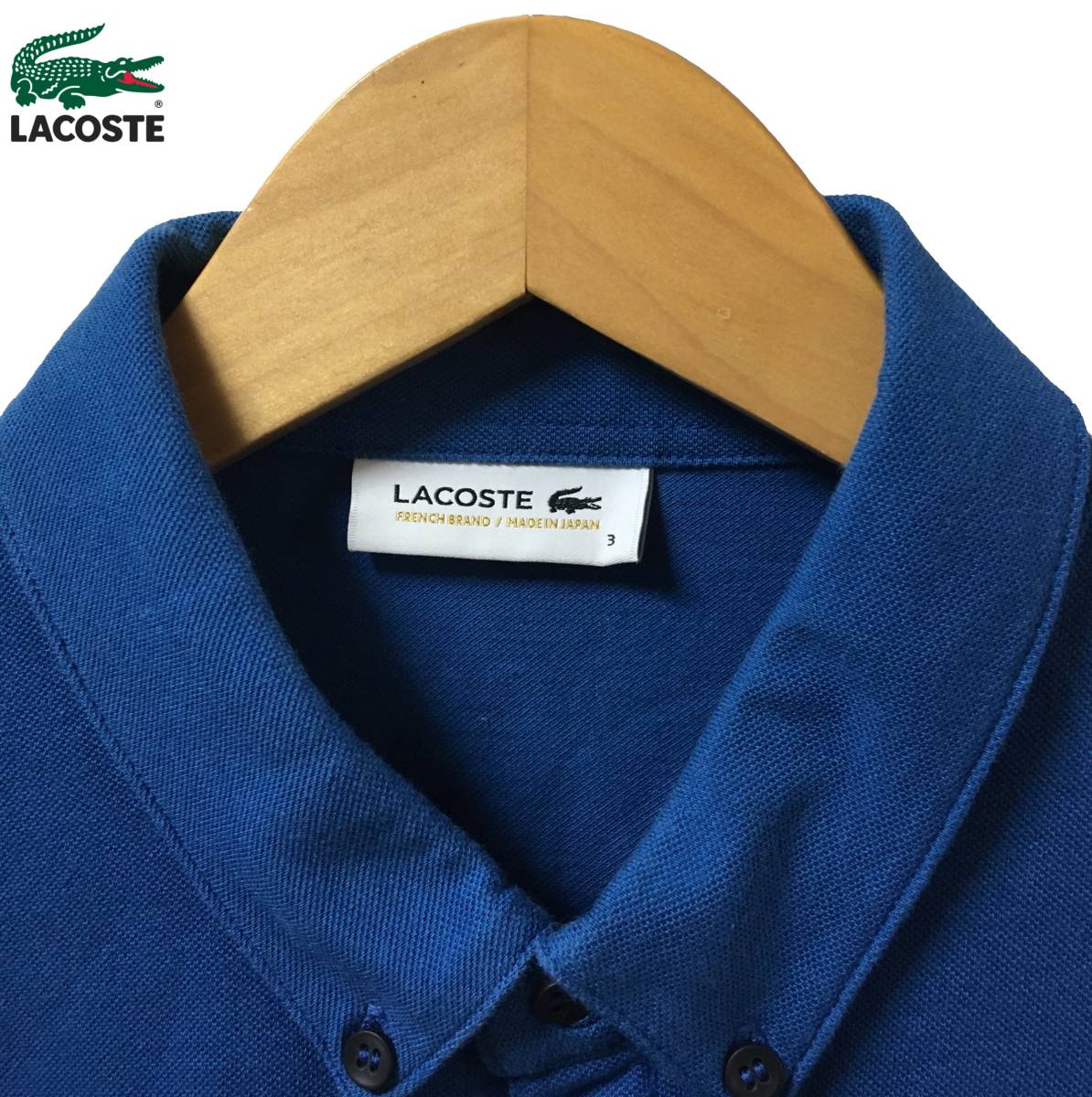 レア⭐︎【新品】LACOSTE 変形ポロシャツ ホワイト ワニ刺繍 デザイン