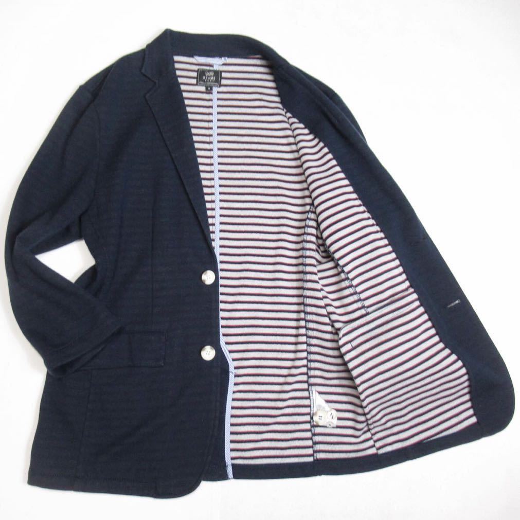 【新作入荷，定番】 BEAMS 洗練された高級感 ビームス テーラード ジャケット M 春夏秋 ブルゾン ジャージー アンコン カジュアル 紺ブレザー 軽量(Mサイズ)｜売買されたオークション情報、yahooの商品情報をアー Mサイズ