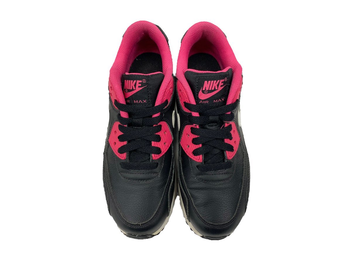 NIKE (ナイキ) AIR MAX90 LTR (GS) エアマックス90 レザー スニーカー 